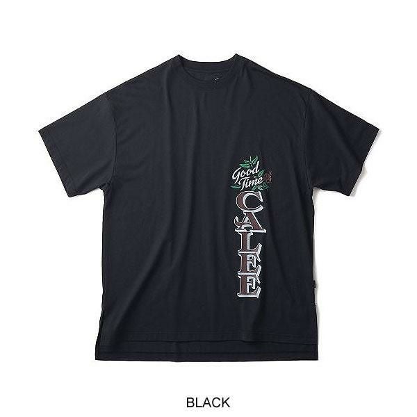 CALEE キャリー ×SHELTECH CALEE Logo tail cut drop shoulder T-shirt