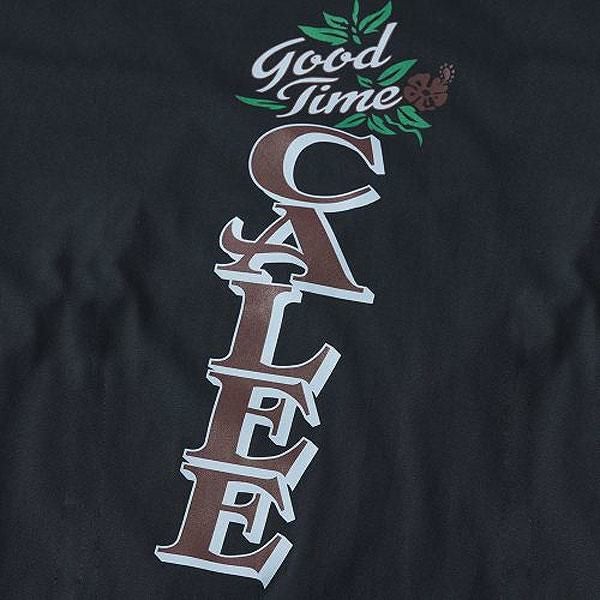 CALEE キャリー ×SHELTECH CALEE Logo tail cut drop shoulder T-shirt