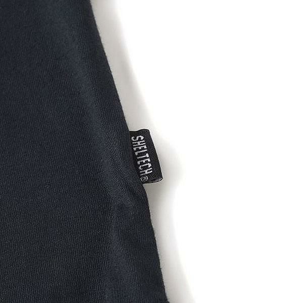 CALEE キャリー ×SHELTECH CALEE Logo tail cut drop shoulder T-shirt