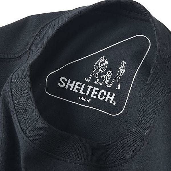 CALEE キャリー ×SHELTECH CALEE Logo tail cut drop shoulder T-shirt