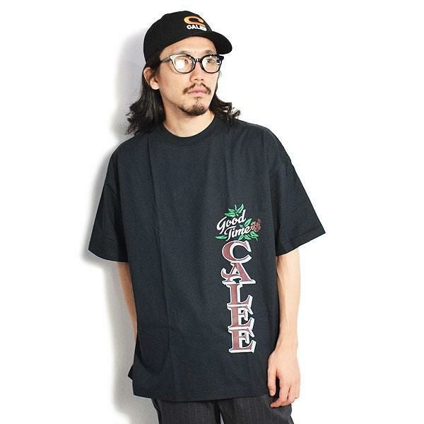 専用calee キャリー　トップス CALEE キャリー ×SHELTECH CALEE Logo tail cut drop shoulder T-shirt