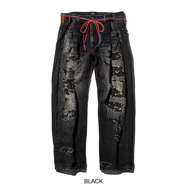 30％OFF SALE セール glamb グラム Heavy Damage Wide Denim