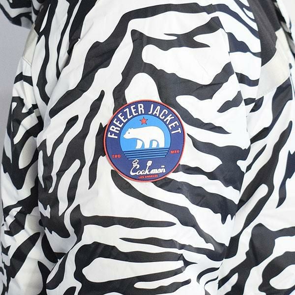 Cookman Freezer Jacket Zebra 2XL ほぼ新品 COOKMAN クックマン Freezer Jacket Zebra -WHITE-
