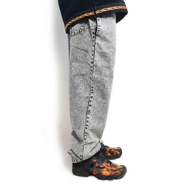 COOKMAN クックマン Chef Pants Snow Washed Denim Black -BLACK