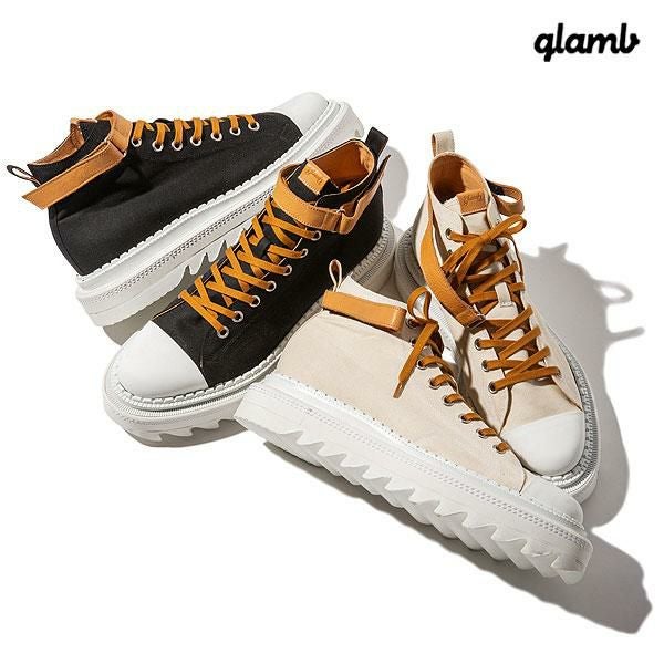 新品　glamb グラム　ベルテッドシャークソールシューズ　サイズ4 glamb グラム Shark Sole Canvas Sneakers