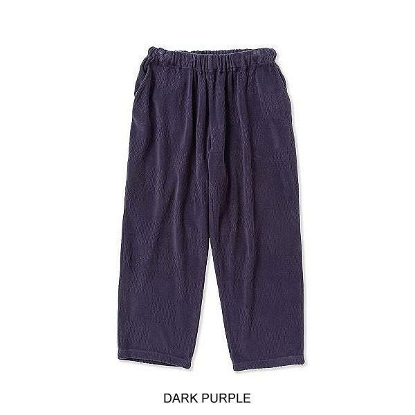 CALEE キャリー CALEE Checker pile jacquard wide silhouette relax pants