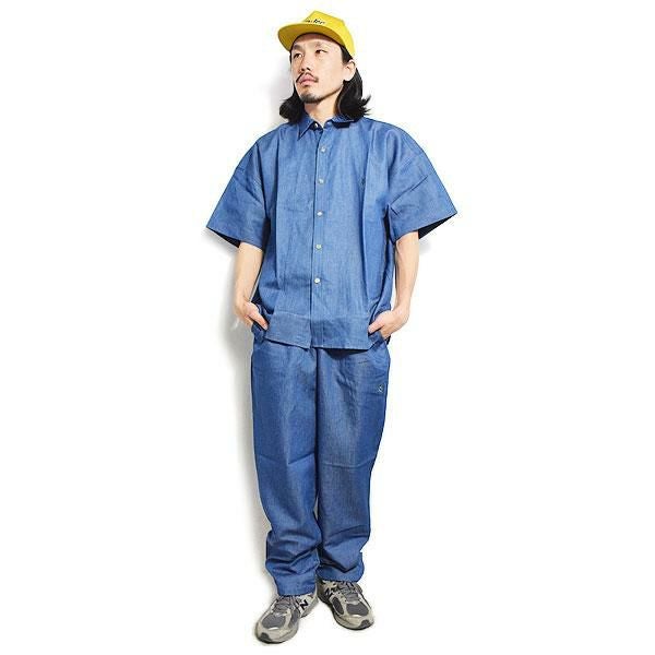 CALEE キャリー C/L Embroidery wide silhouette easy trousers