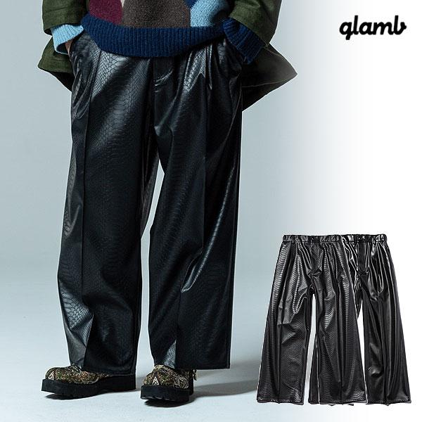 glamb グラム Synth Leather Baggy Slacks
