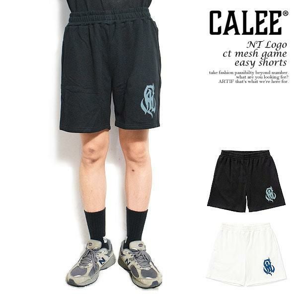 CALEE キャリー NT Logo ct mesh game easy shorts