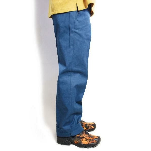 CALEE キャリー T/C chino trousers -BLUE NAVY- CL-23SS106
