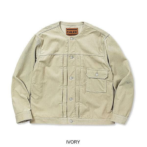 CALEE キャリー 1ST TYPE NO COLLAR CORDUROY JACKET