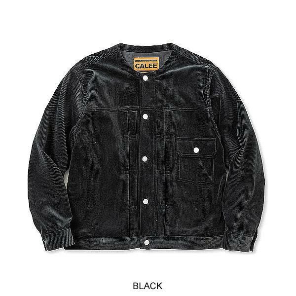 CALEE キャリー 1ST TYPE NO COLLAR CORDUROY JACKET
