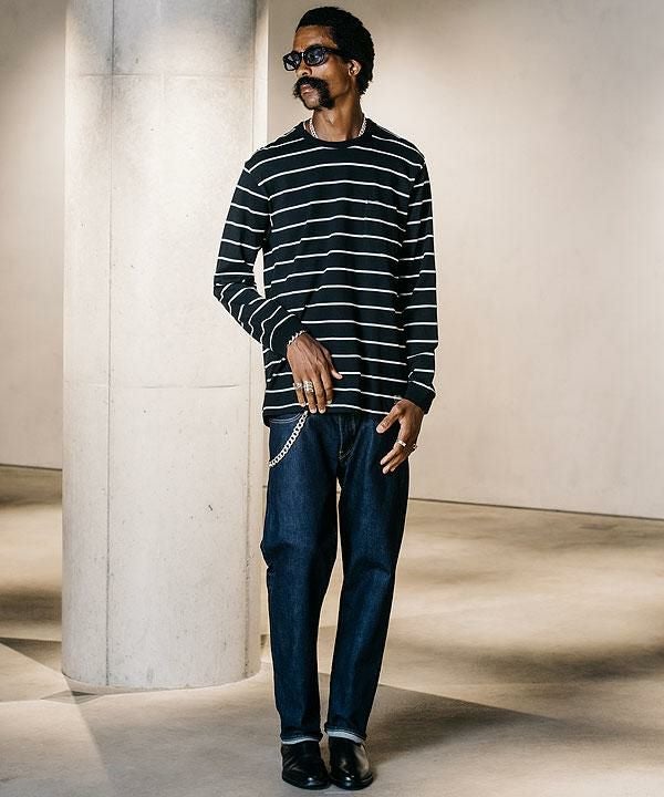 30％OFF SALE セール CRIMIE クライミー BORDER LONG SLEEVE POCKET T