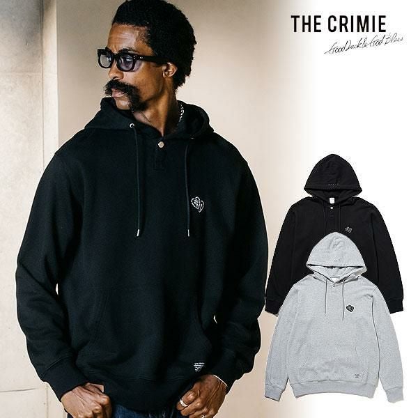 CRIMIE　BLACK HEART LOGO HOODIE　パーカー　黒　希少 30％OFF SALE セール CRIMIE クライミー BLACK HEART WAPPEN SNAP