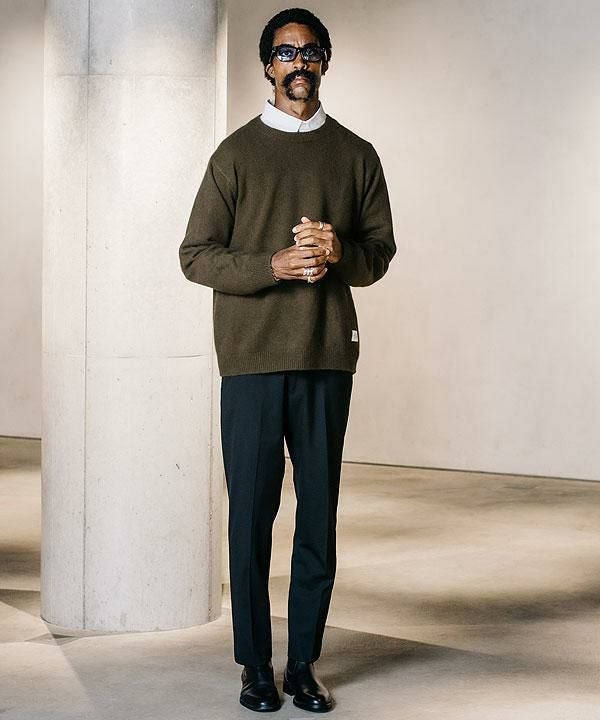 30%OFF SALE セール CRIMIE クライミー RACCOON CREW NECK KNIT