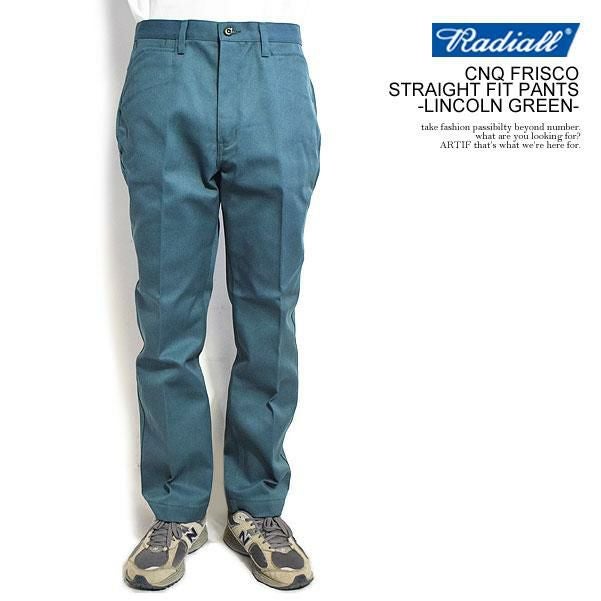 RADIALL ラディアル CNQ FRISCO - STRAIGHT FIT PANTS -LINCOLN GREEN-