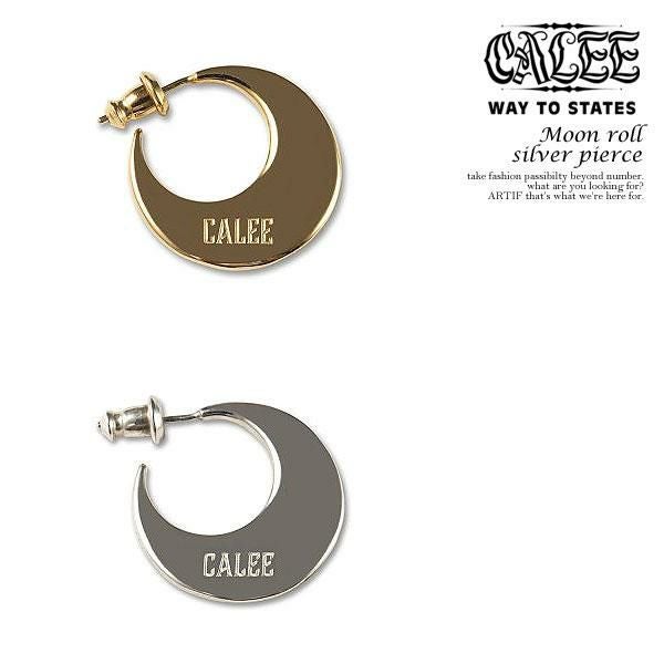 CALEE キャリー MOON ROLL SILVER PIERCE CL-24SS008JW