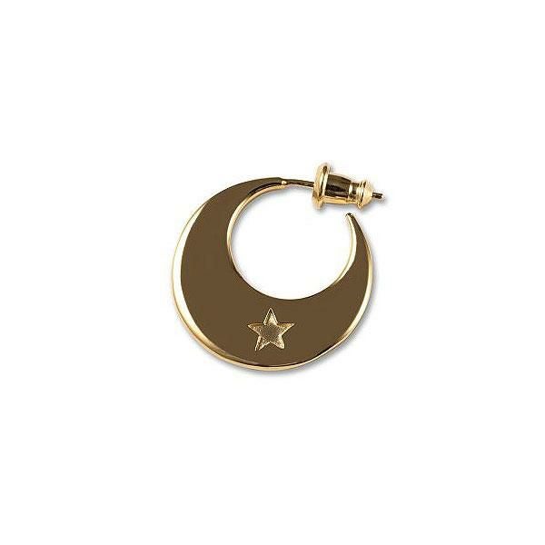 CALEE キャリー MOON ROLL SILVER PIERCE CL-24SS008JW