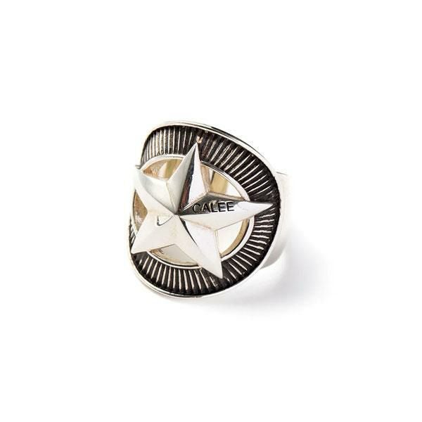 CALEE キャリー SILVER STAR CONCHO RING