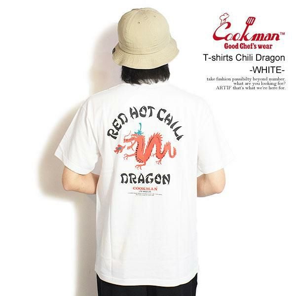 COOKMAN クックマン T-shirts Chili Dragon -WHITE- | ARTIF