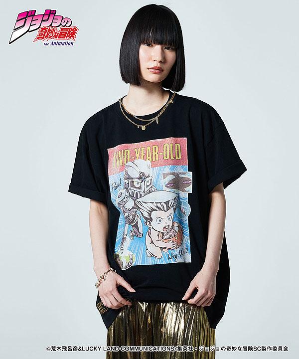 glamb×ジョジョの奇妙な冒険 3部 glamb グラム De-aged Polnareff T-shirts
