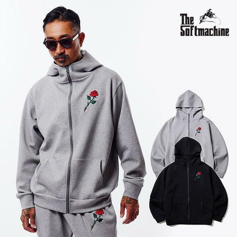 SOFTMACHINE ソフトマシーン ALONE JERSEY HOODED(ZIP UP JERSEY PARKA)