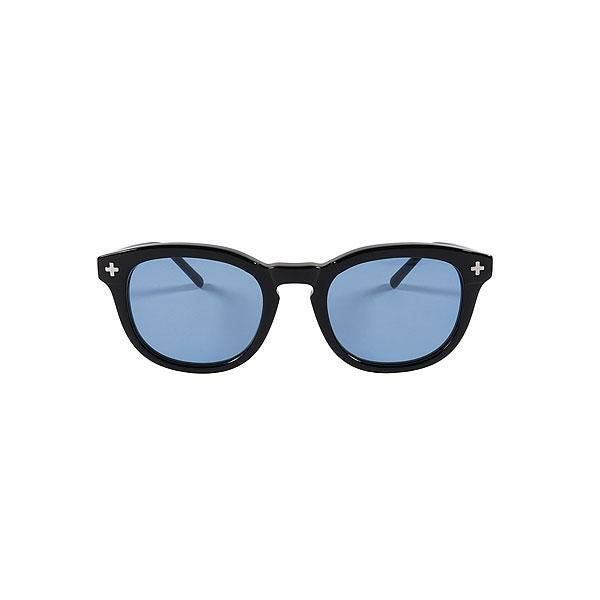 EVILACT EYEWEAR イーブルアクト アイウェア YALE 2 -BLACK- / blue lens