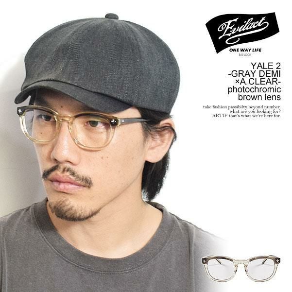 EVILACT EYEWEAR イーブルアクト アイウェア YALE 2 -GRAY DEMI×A