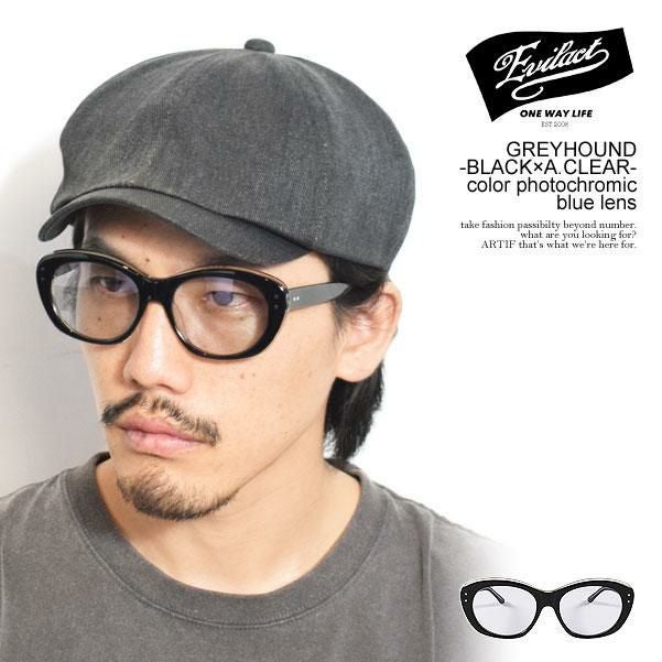 EVILACT EYEWEAR イーブルアクト アイウェア GREYHOUND -BLACK×A.CLEAR