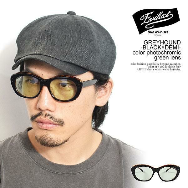 EVILACT EYEWEAR イーブルアクト アイウェア GREYHOUND -BLACK×DEMI