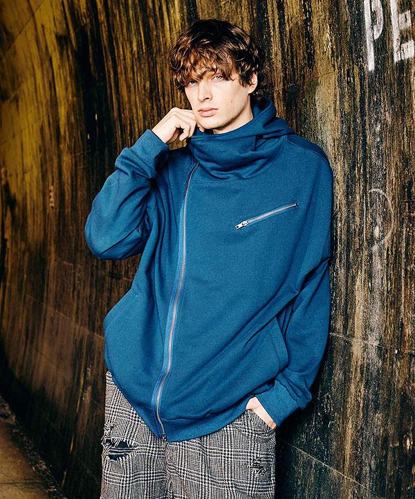 【美品】✨glambグラムNo Sleeve Hoodie/ノースリーブフーディ glamb グラム High Neck Riders Hoodie