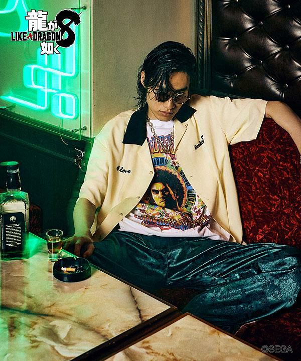 glamb×龍が如く8 glamb グラム Ichiban Kasuga T-shirts