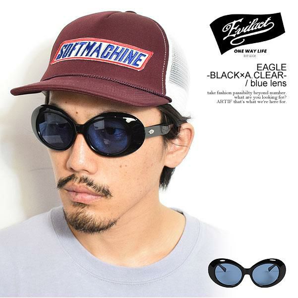 EVILACT EYEWEAR イーブルアクト アイウェア EAGLE -BLACK×A.CLEAR