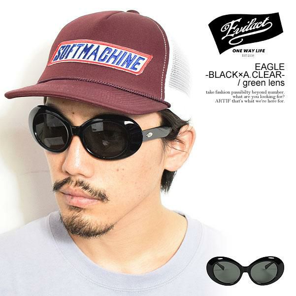 EVILACT EYEWEAR イーブルアクト アイウェア EAGLE -BLACK×A.CLEAR
