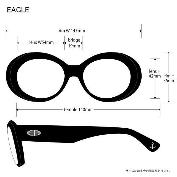 EVILACT EYEWEAR イーブルアクト アイウェア EAGLE -BLACK×A.CLEAR