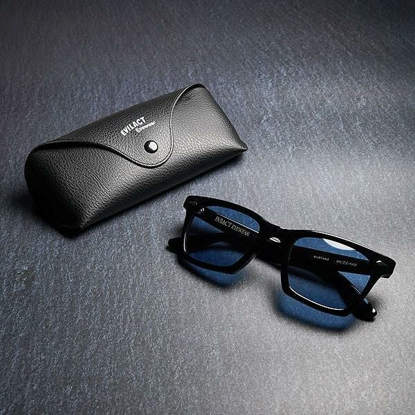 EVILACT EYEWEAR イーブルアクト アイウェア MUSTANG -BLACK- / blue lens