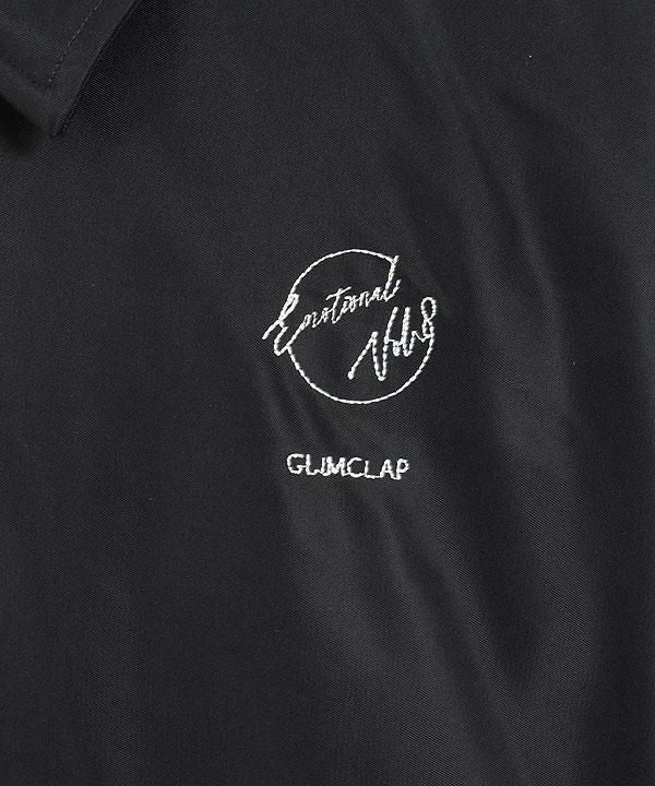 GLIMCLAP グリムクラップ Ripstop nylon × shaggy leopard zip up jacket