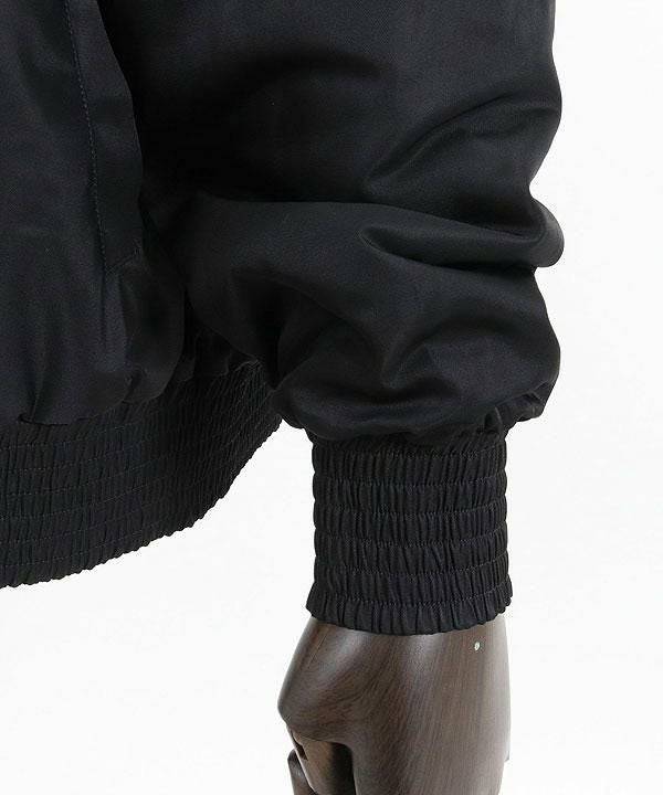 GLIMCLAP グリムクラップ Ripstop nylon × shaggy leopard zip up jacket