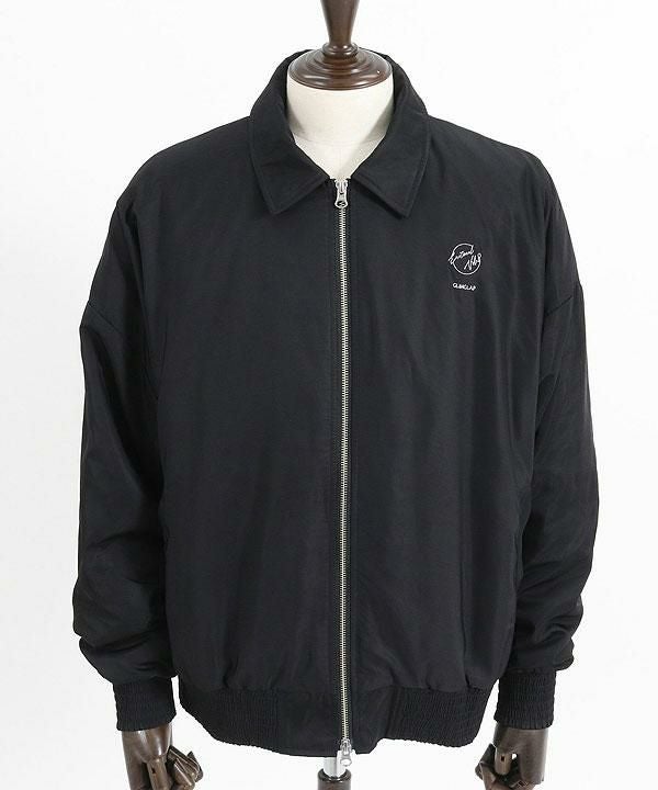 GLIMCLAP グリムクラップ Ripstop nylon × shaggy leopard zip up jacket