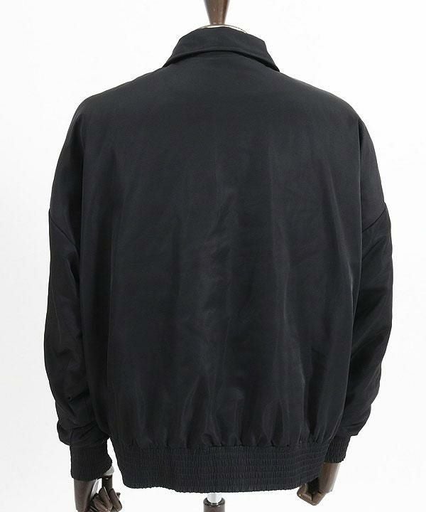 GLIMCLAP グリムクラップ Ripstop nylon × shaggy leopard zip up jacket