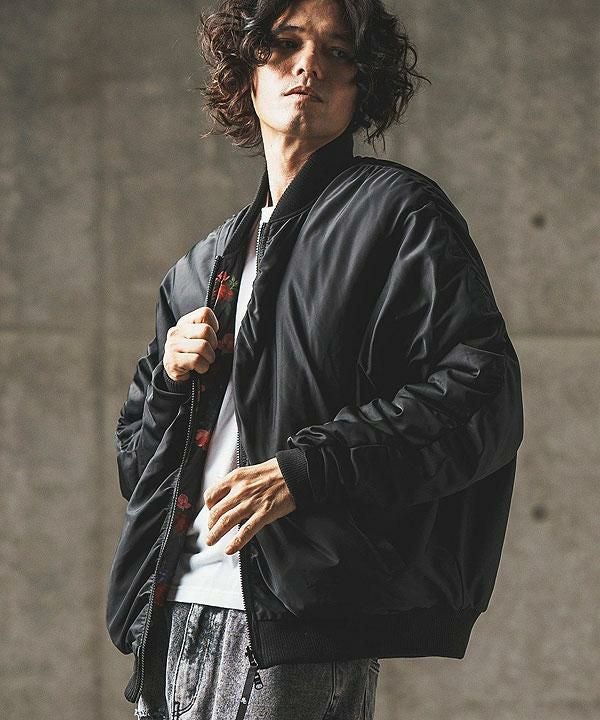 GLIMCLAP グリムクラップ Reversible flight jacket -original