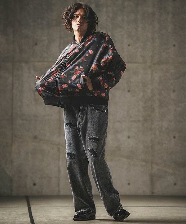 GLIMCLAP グリムクラップ Reversible flight jacket -original