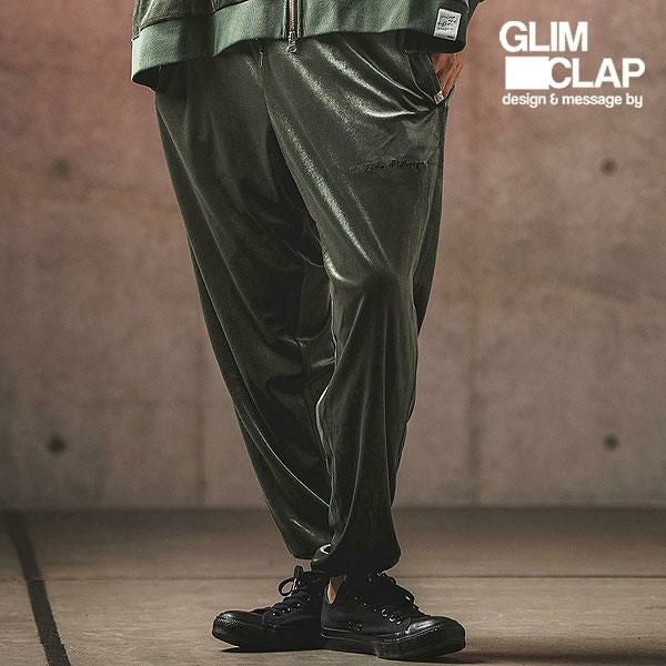 GLIMCLAP グリムクラップ Velor fabric jogger pants
