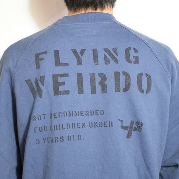 WEIRDO ウィアード FLYING WEIRDO - CREW NECK SWEAT -NAVY-