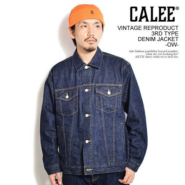 CALEE キャリー VINTAGE REPRODUCT 3RD TYPE DENIM JACKET -OW-