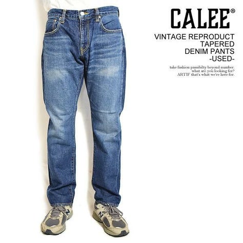 CALEE キャリー VINTAGE REPRODUCT TAPERED DENIM PANTS -USED-