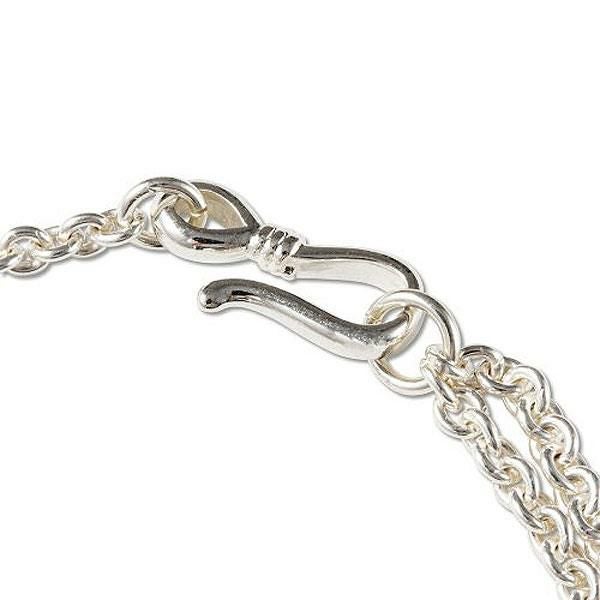 CALEE キャリー Silver necklace chain CL-24AW004JW