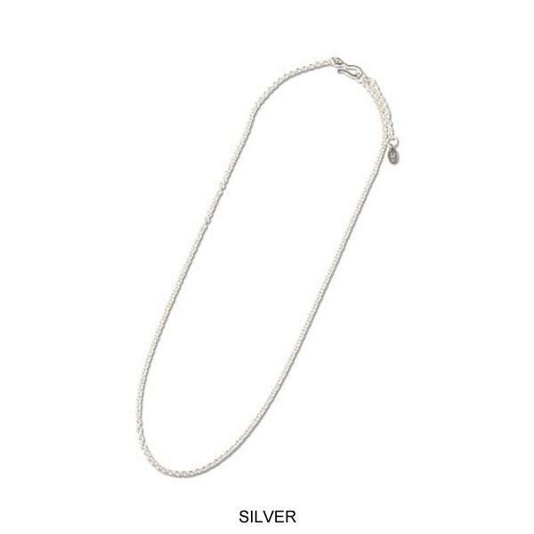 CALEE キャリー Silver necklace chain CL-24AW004JW