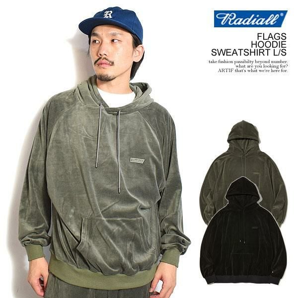 40％OFF SALE セール RADIALL ラディアル FLAGS - HOODIE SWEATSHIRT L/S