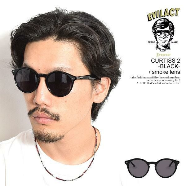 Evilact ラウンド型サングラス ケース付き　curtissⅡイーブルアクト 000000116739-01.jpg?size=xl&w=